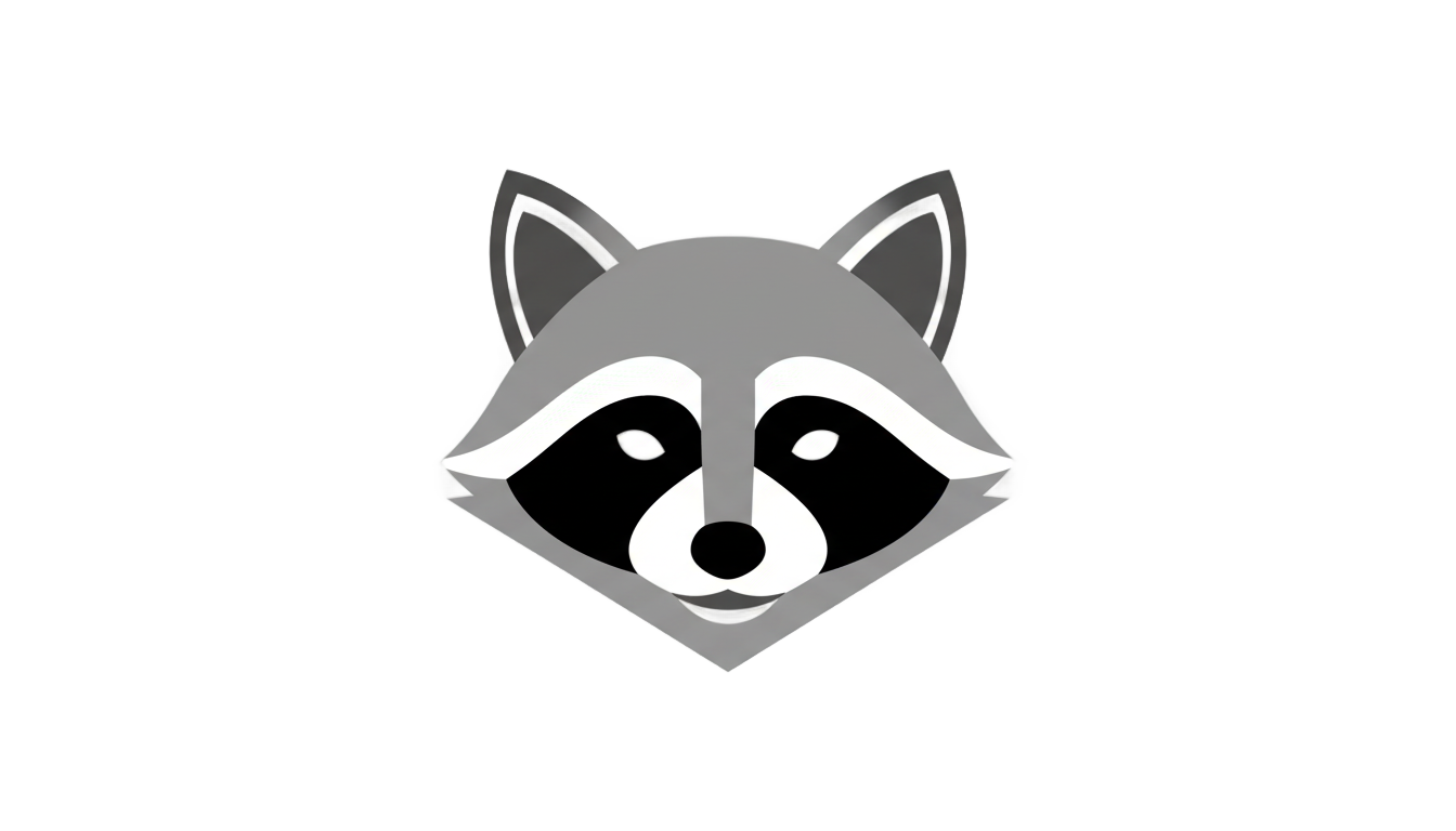raccoon logo png PNG transparent background