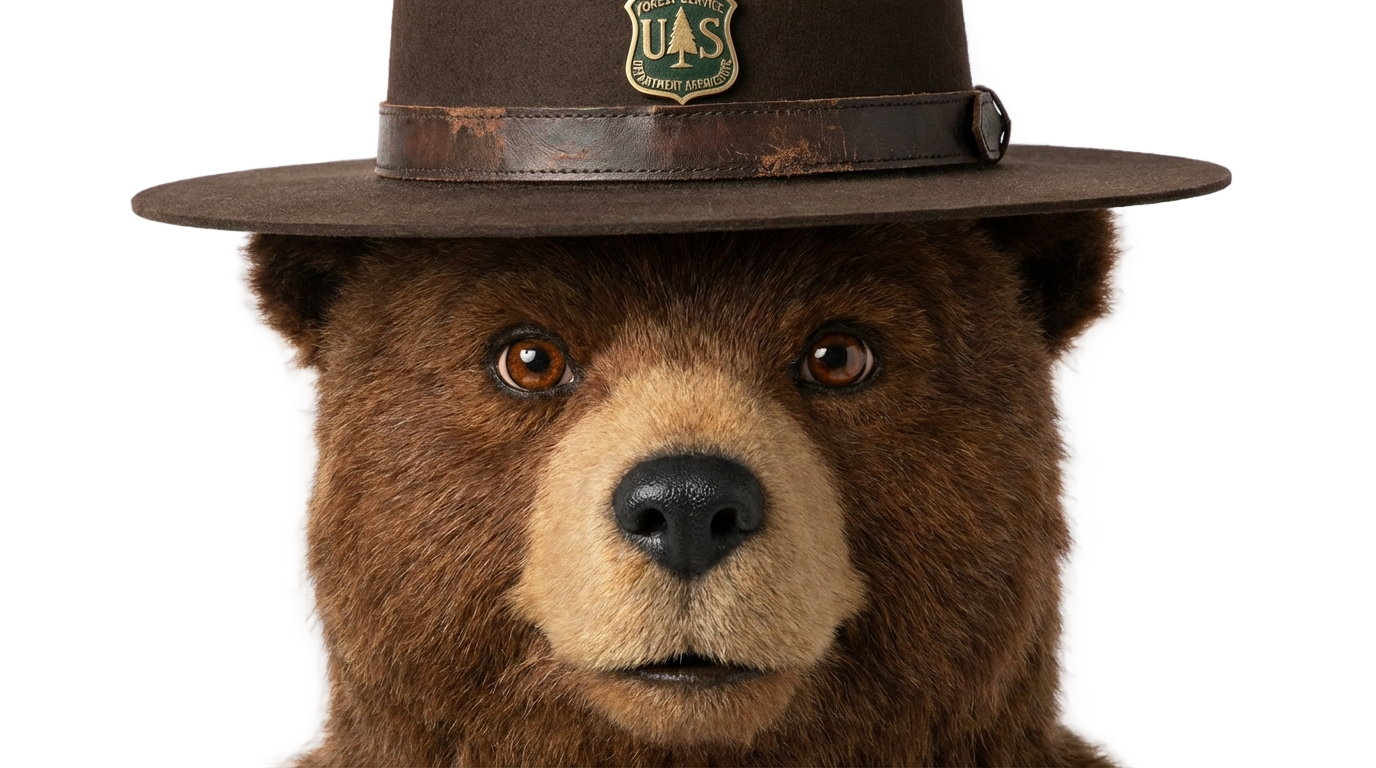 smokey the bear logo png PNG transparent background