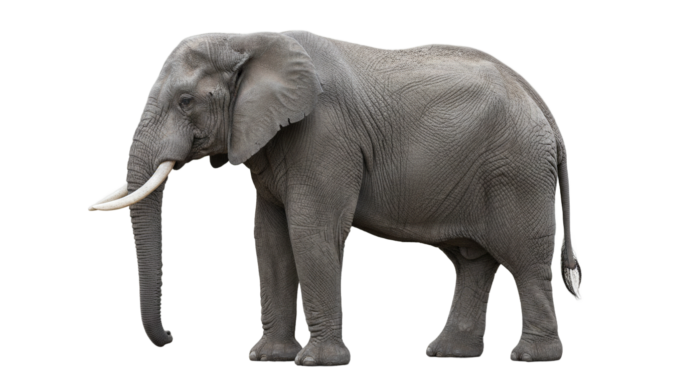 african bush elephant png PNG transparent background