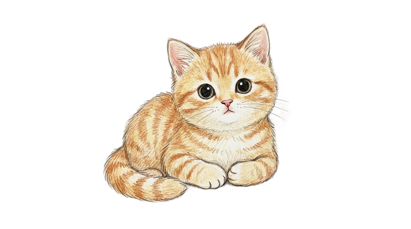 kitten illustration png PNG transparent background