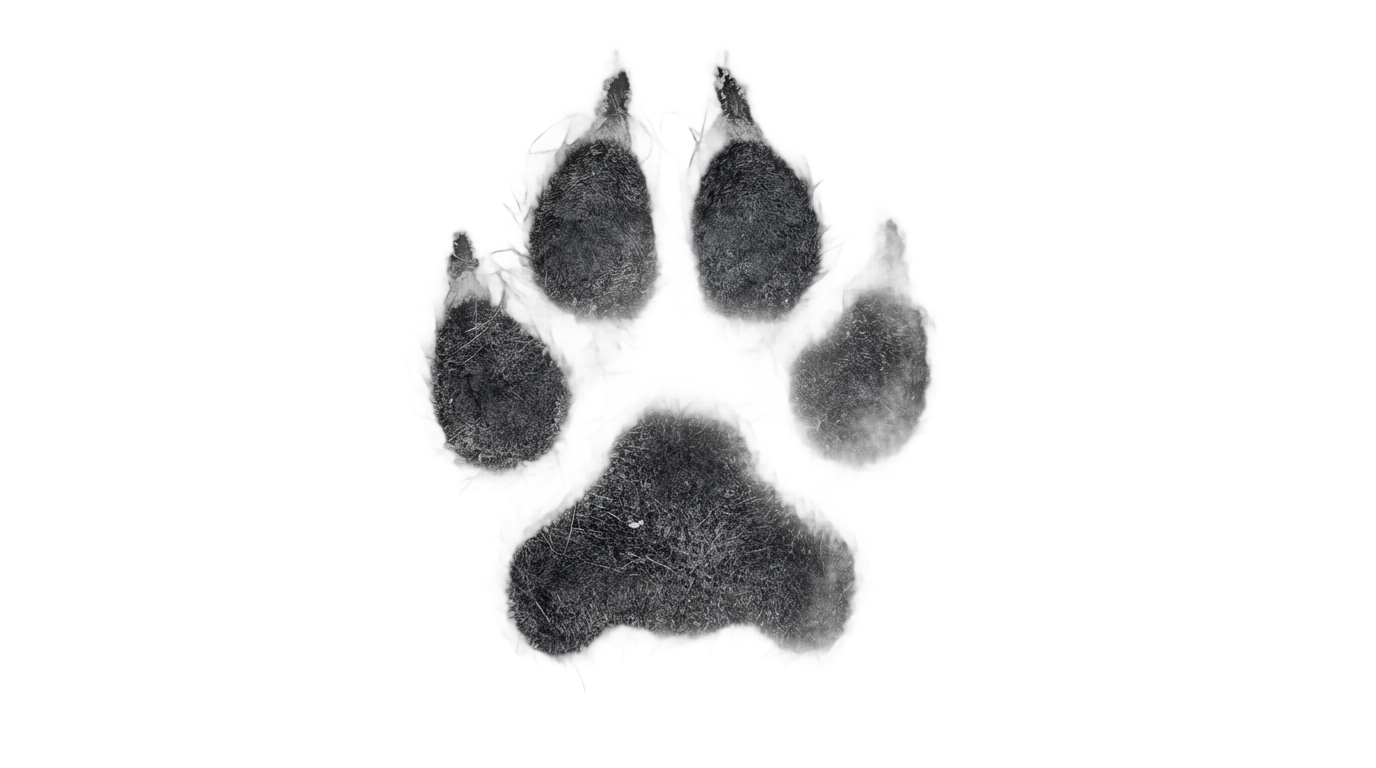 wolf paw print png PNG transparent background