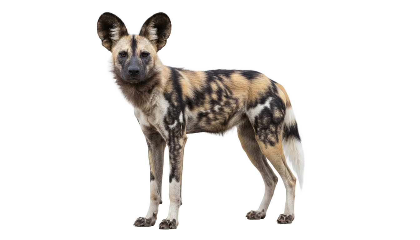 african wild dog png PNG transparent background