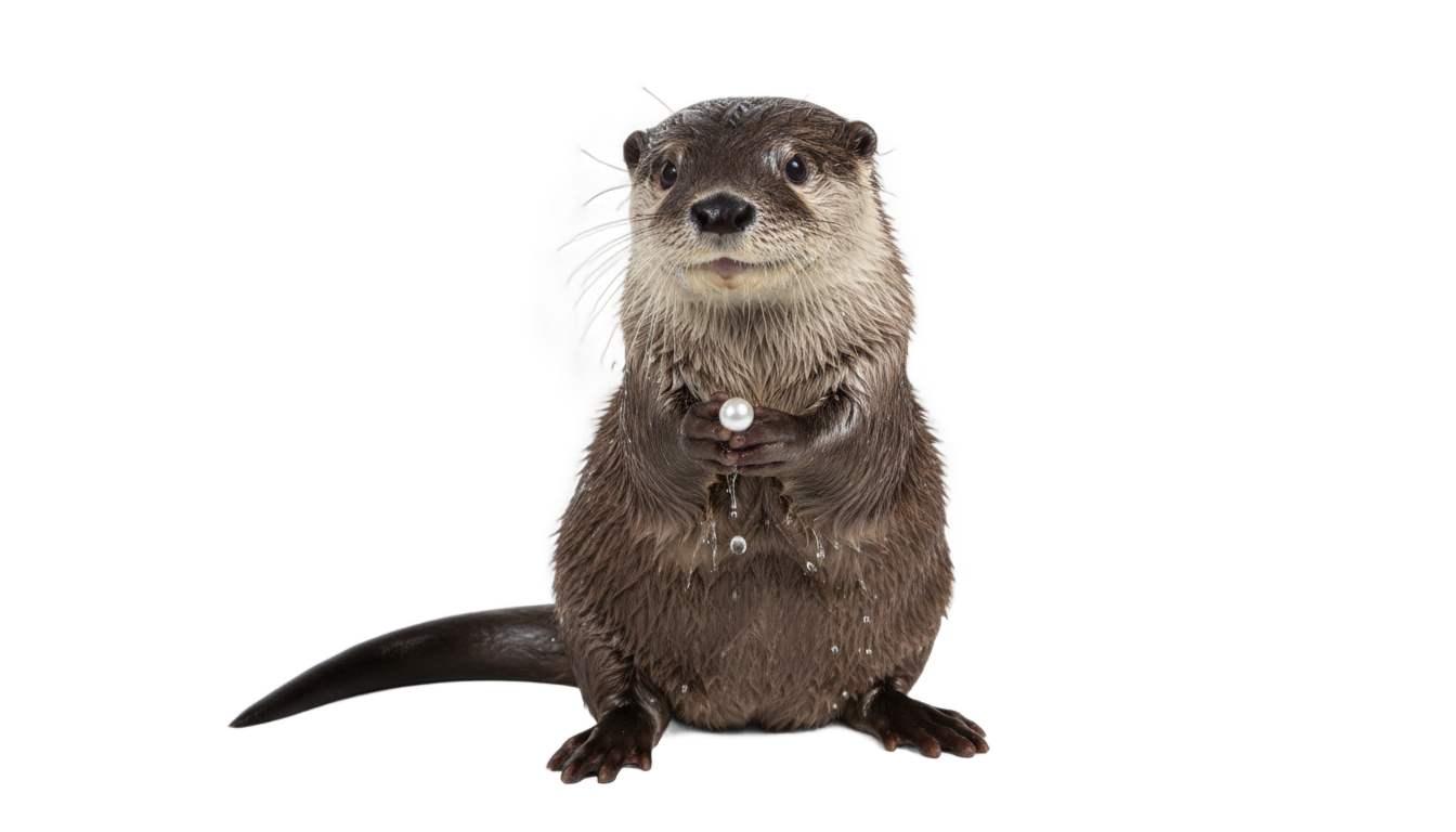 river otter png PNG transparent background