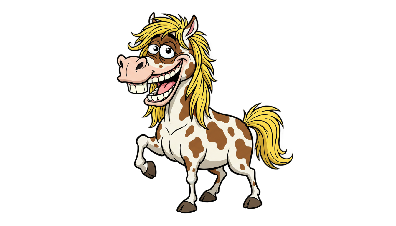 funny horse png PNG transparent background