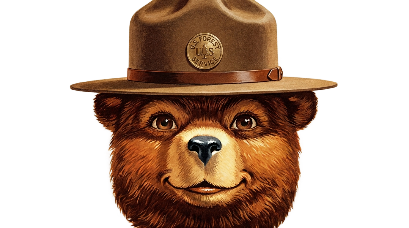 smokey the bear logo png PNG transparent background