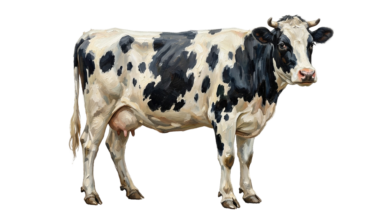 cow painting png PNG transparent background