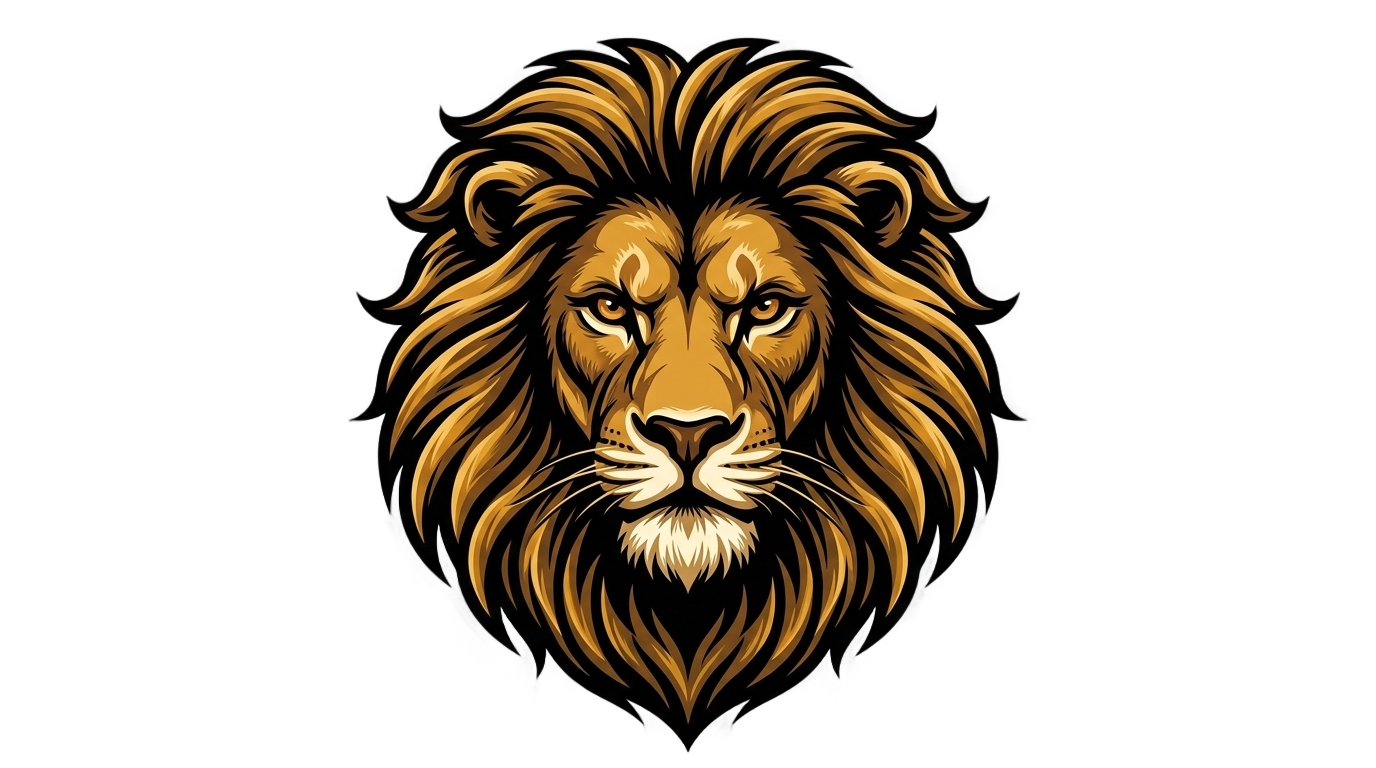 logo lion face png PNG transparent background