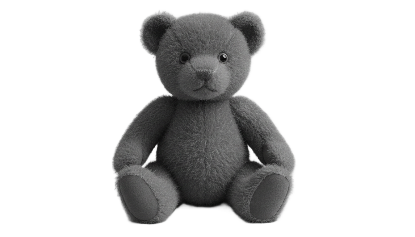 teddy bear png black and white PNG transparent background