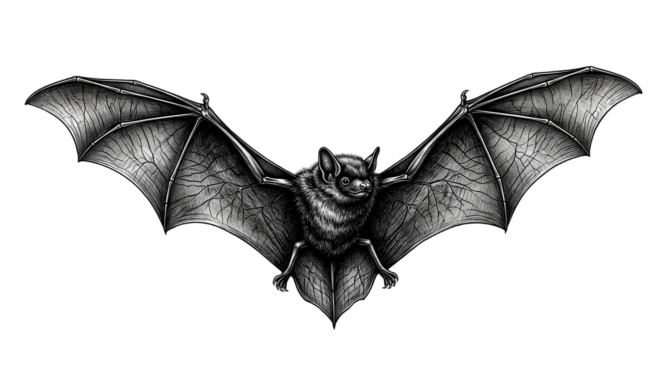 bat black and white png PNG transparent background