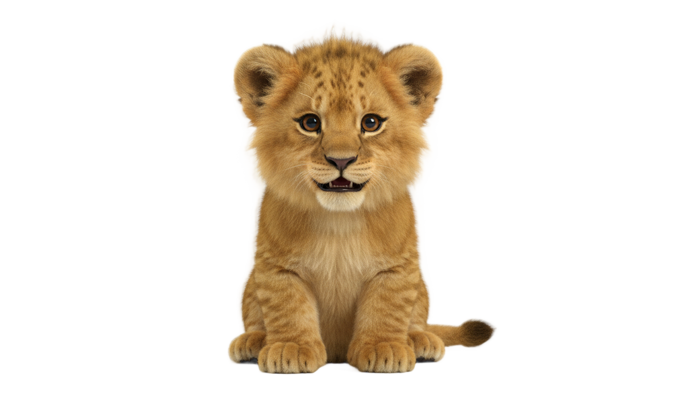 cute lion png PNG transparent background