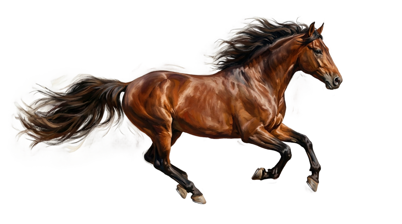 horse watercolor png PNG transparent background