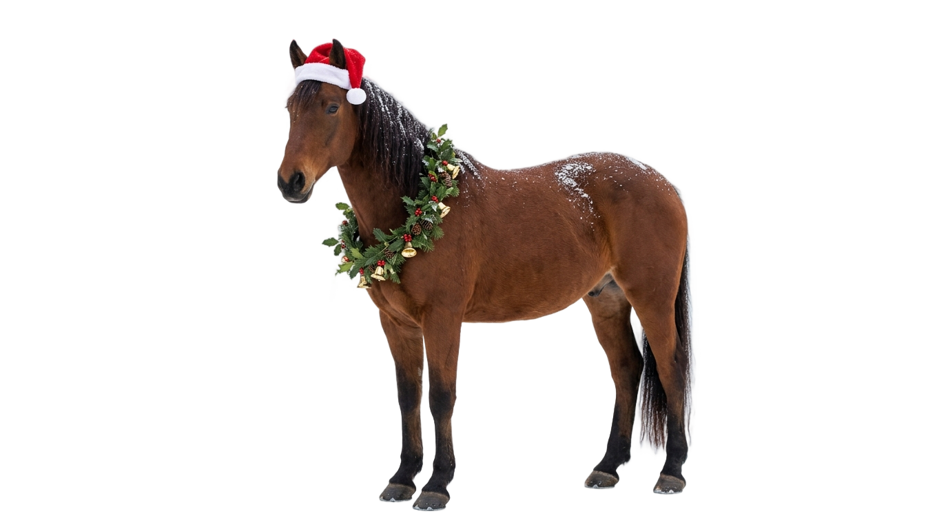 christmas horse png PNG transparent background
