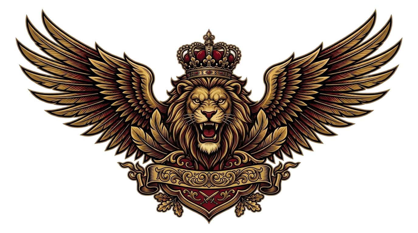 lion and eagle logo png PNG transparent background