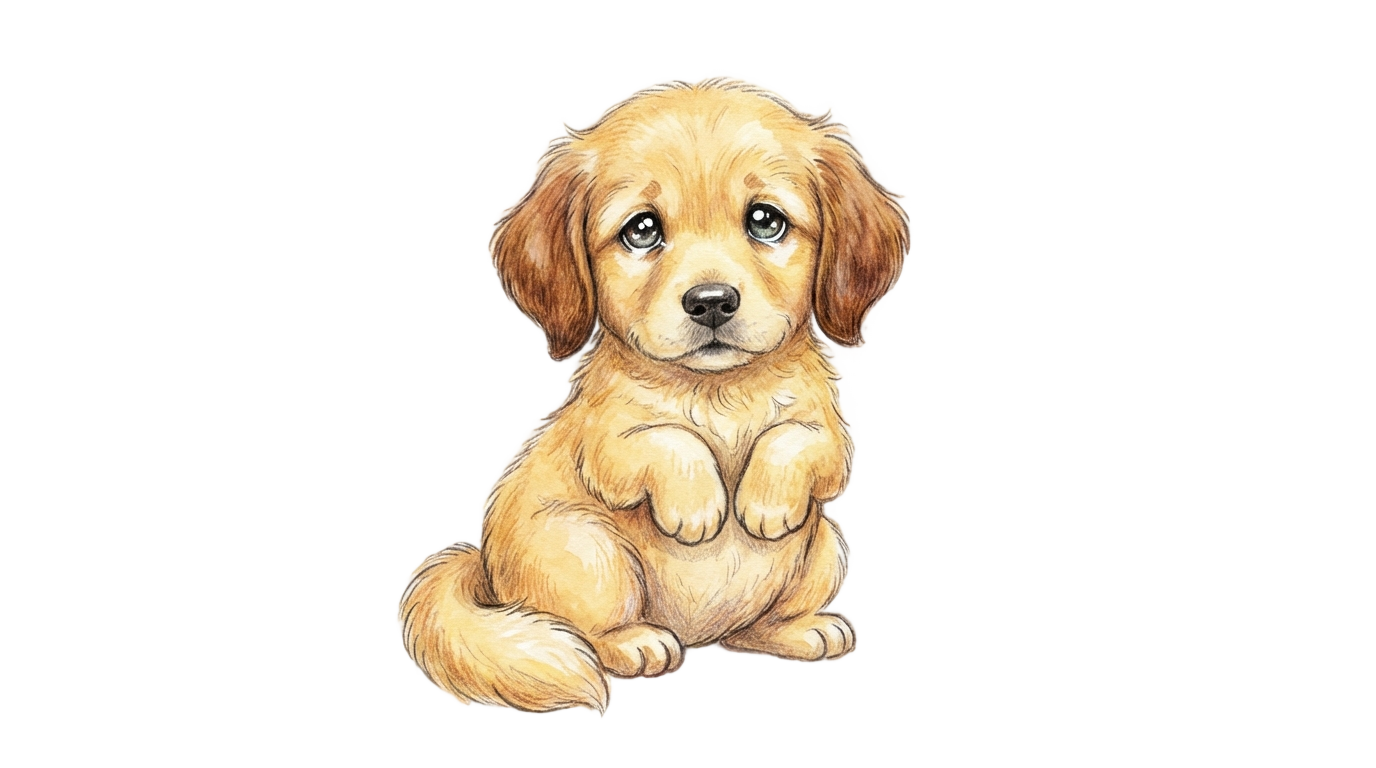 puppy illustration png PNG transparent background