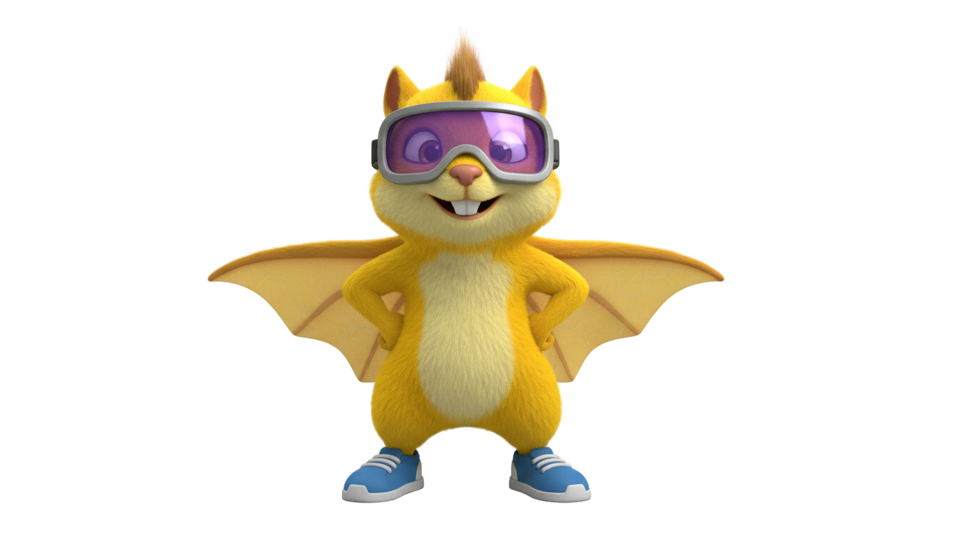 ray the flying squirrel png PNG transparent background