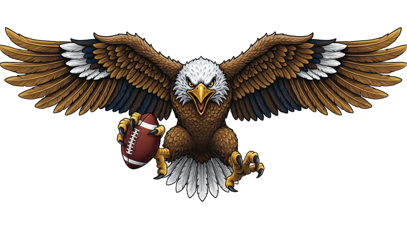 eagle football logo png PNG transparent background