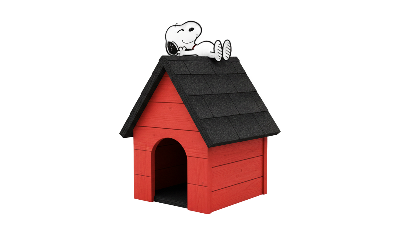snoopy dog house png PNG transparent background