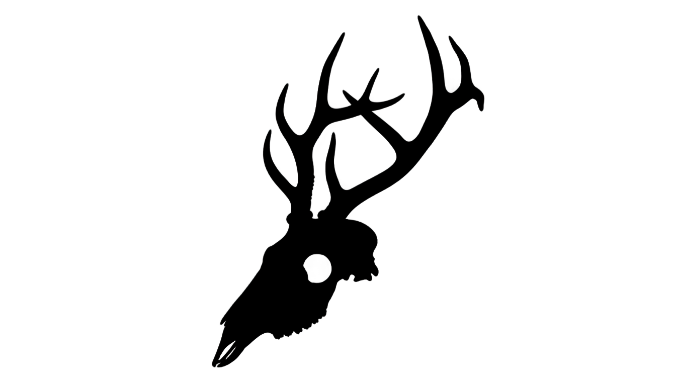 deer skull silhouette png PNG transparent background