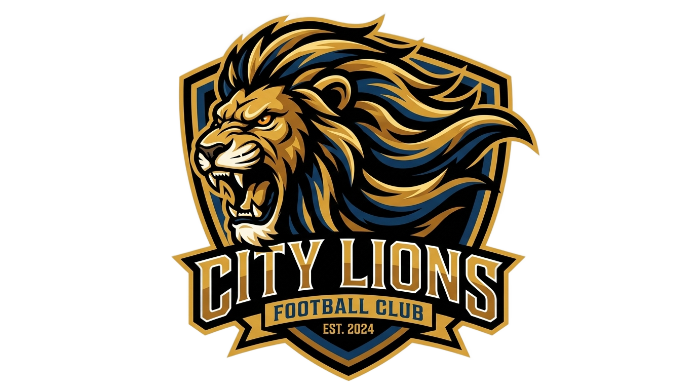 lion football logo png PNG transparent background