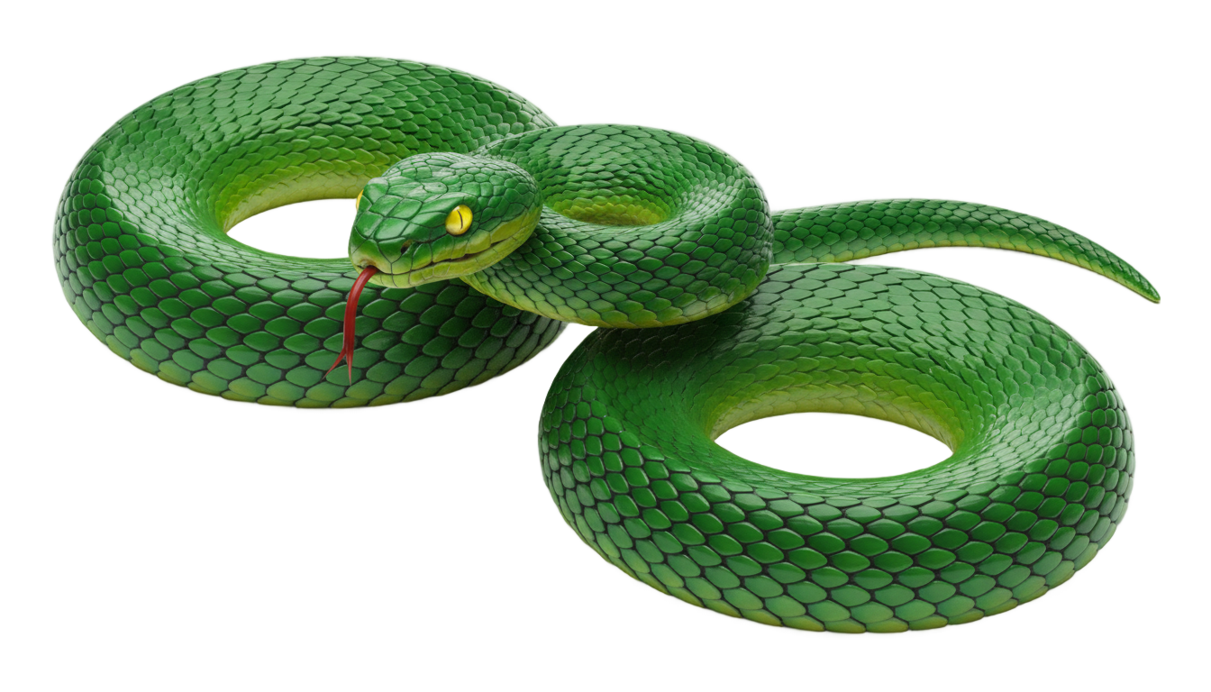 green snake png PNG transparent background