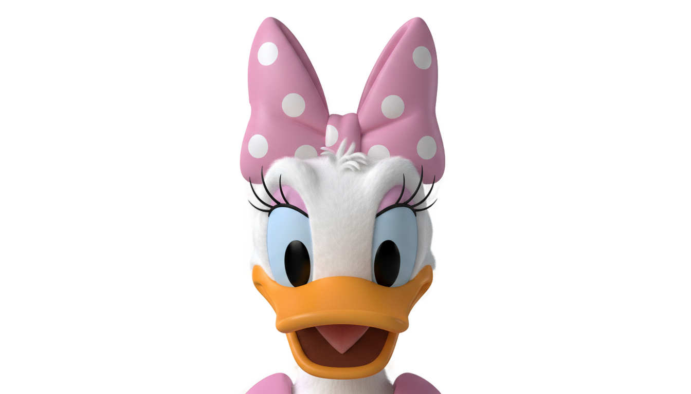 daisy duck head png PNG transparent background