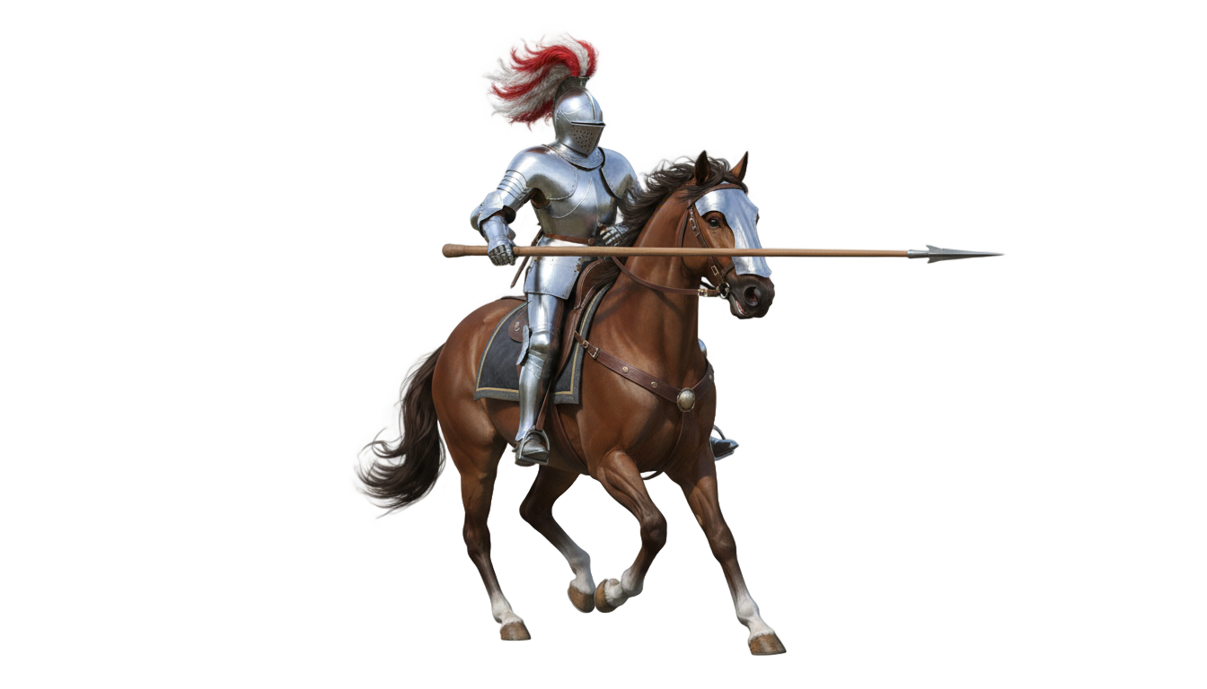 knight on horse png PNG transparent background