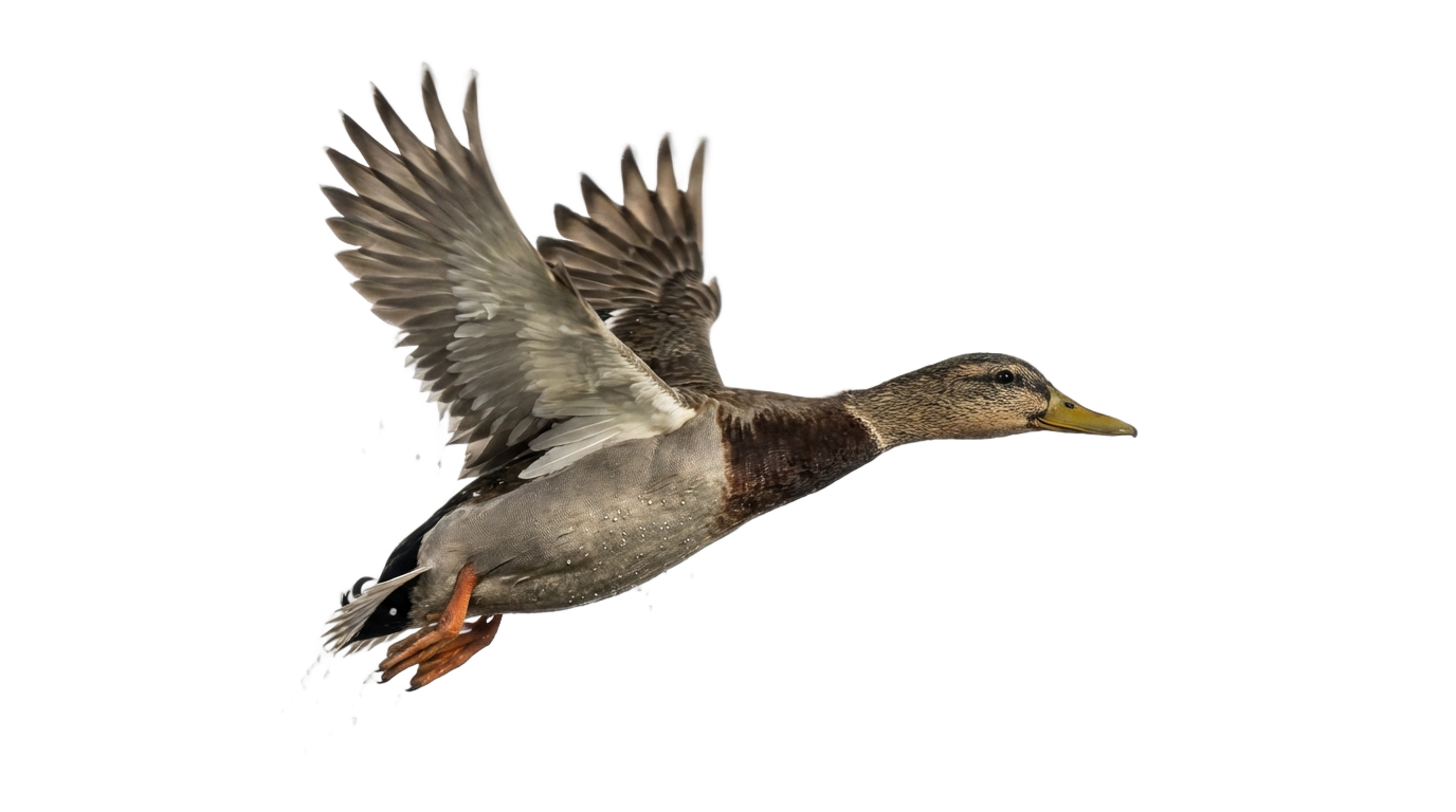 flying duck silhouette png PNG transparent background
