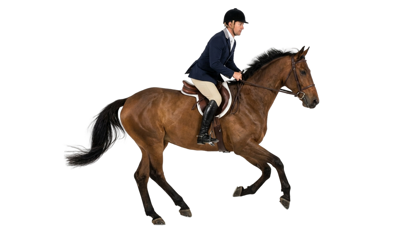 man riding horse png PNG transparent background