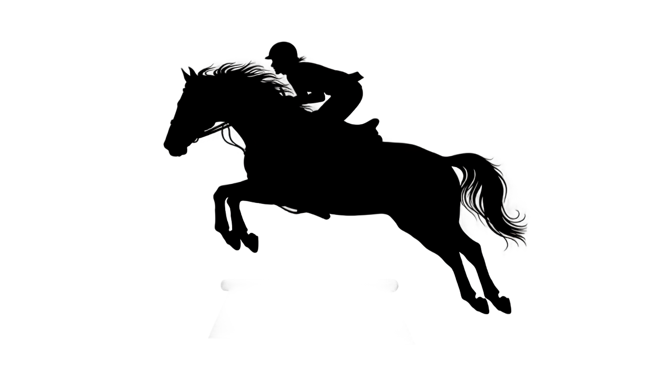 horse jumping silhouette png PNG transparent background