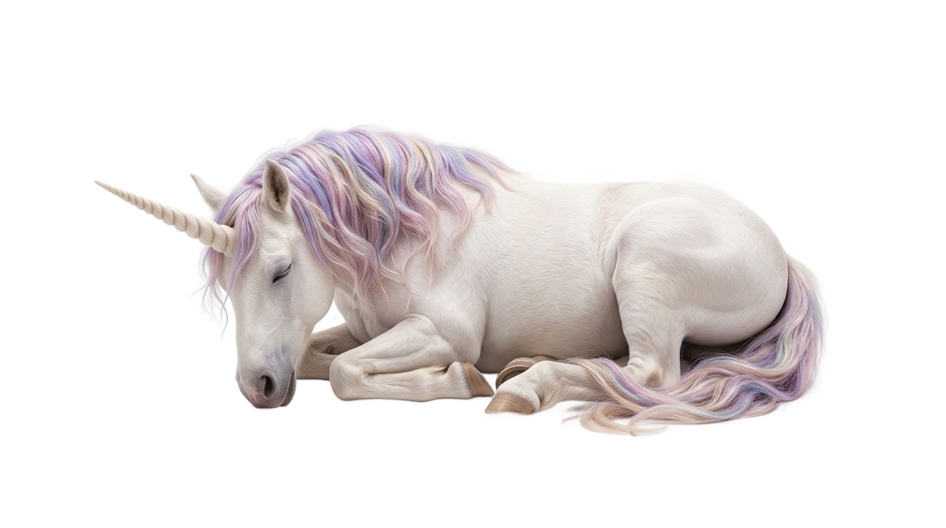 sleeping unicorn png PNG transparent background