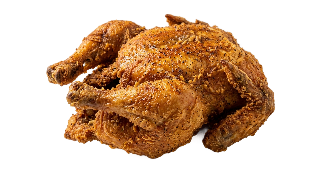 whole fried chicken png PNG transparent background