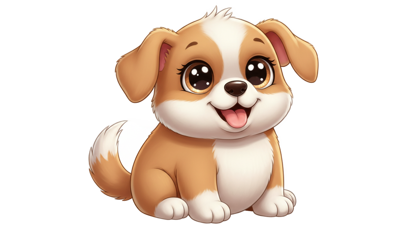 puppy png cartoon PNG transparent background