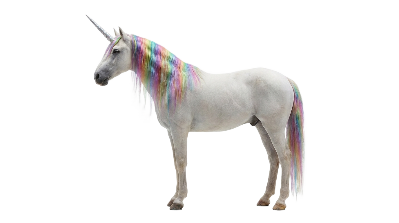 rainbow unicorn png PNG transparent background