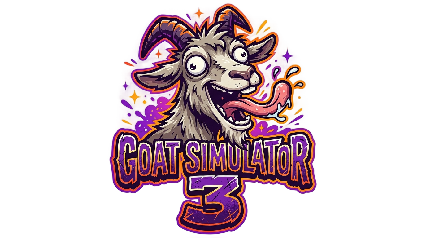 goat simulator 3 logo png PNG transparent background