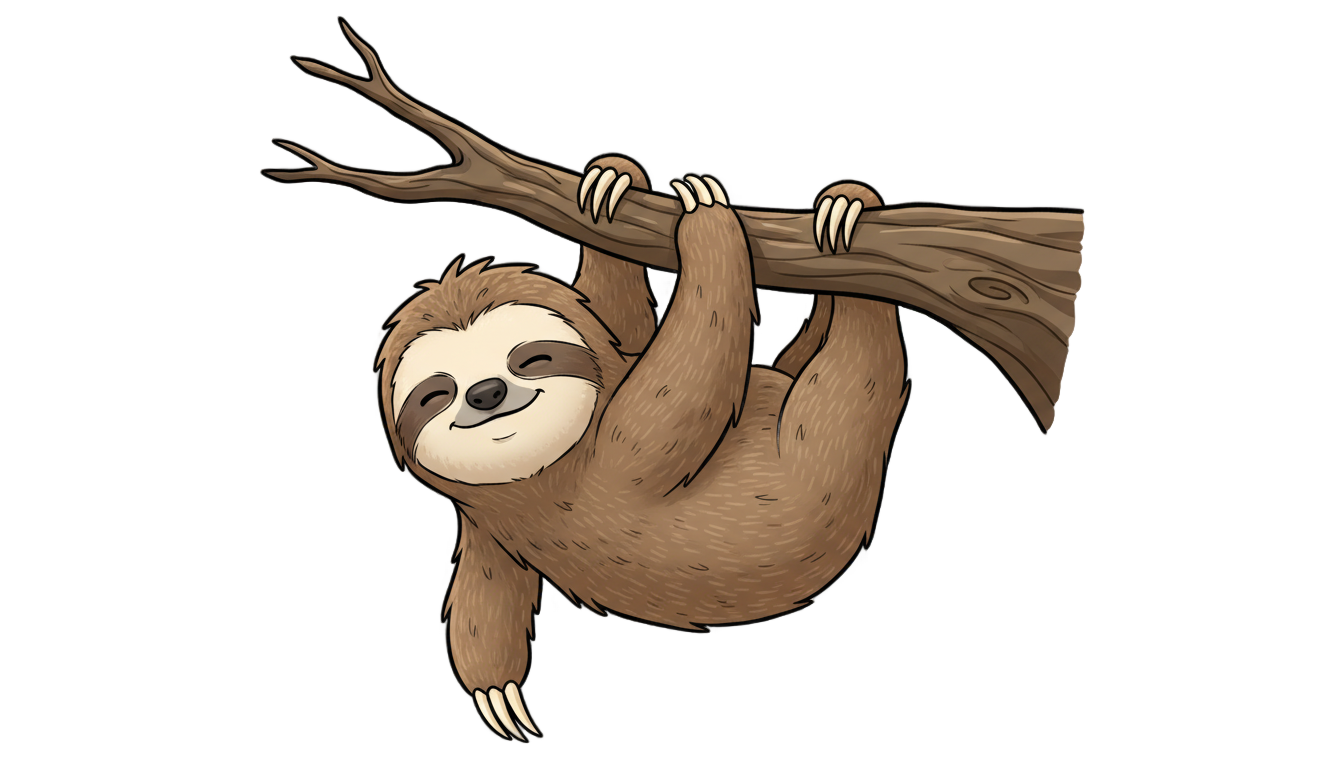sloth clipart png PNG transparent background
