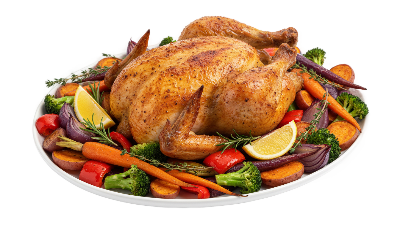 chicken dinner png PNG transparent background