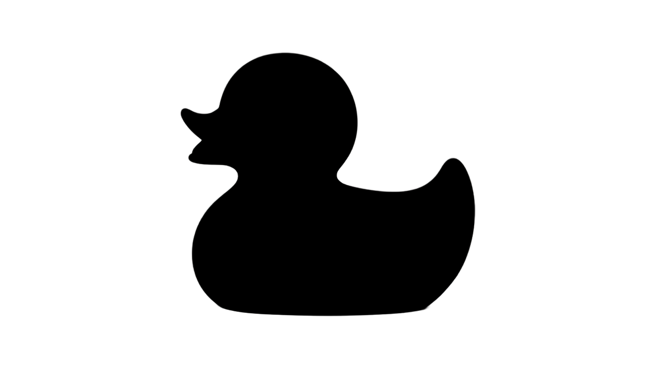 rubber duck silhouette png PNG transparent background