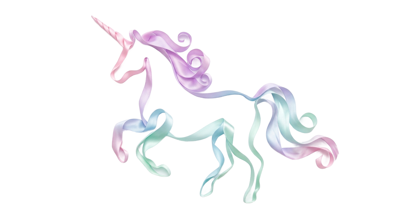 unicorn ribbon png PNG transparent background
