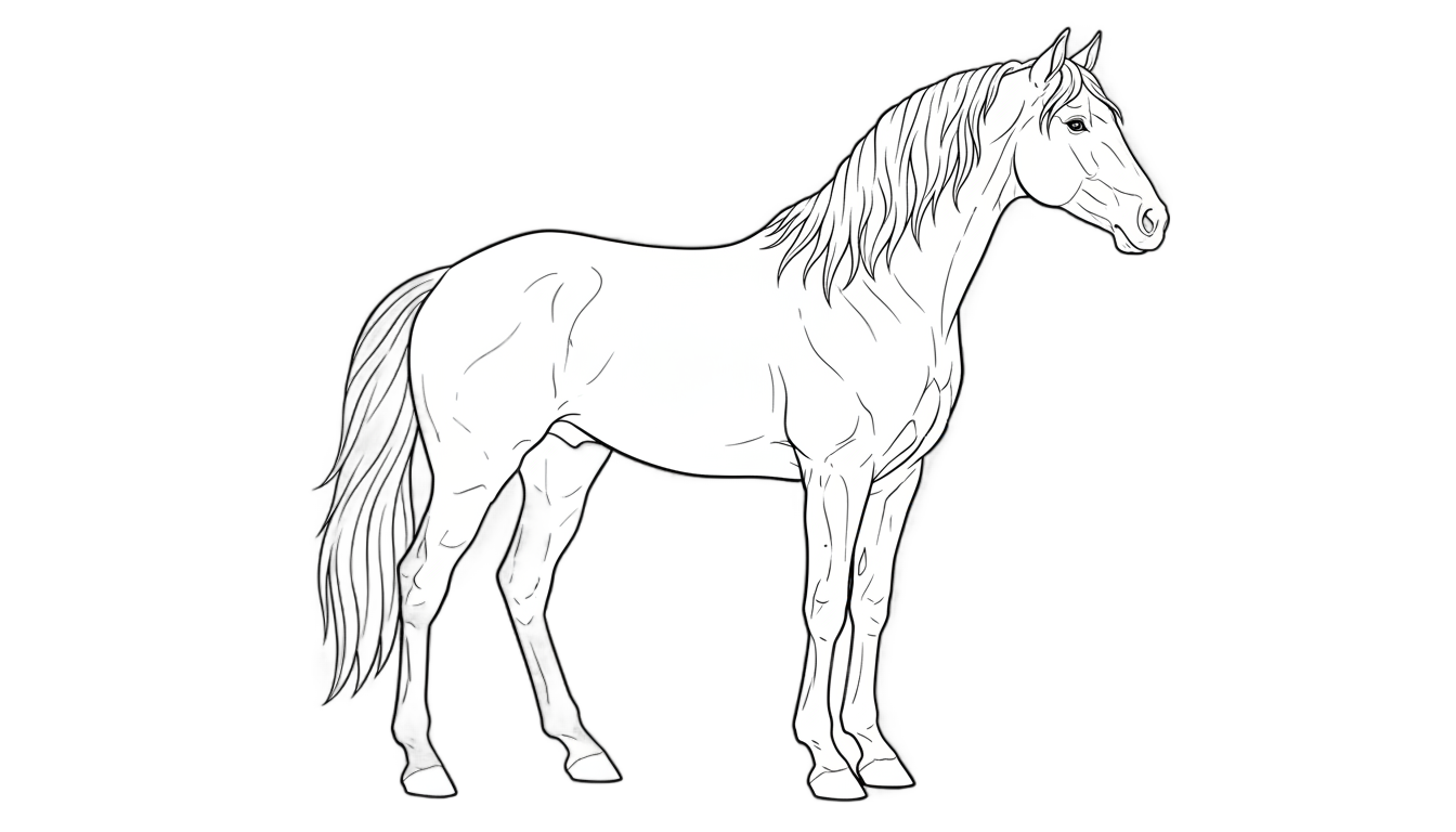 horse outline png PNG transparent background