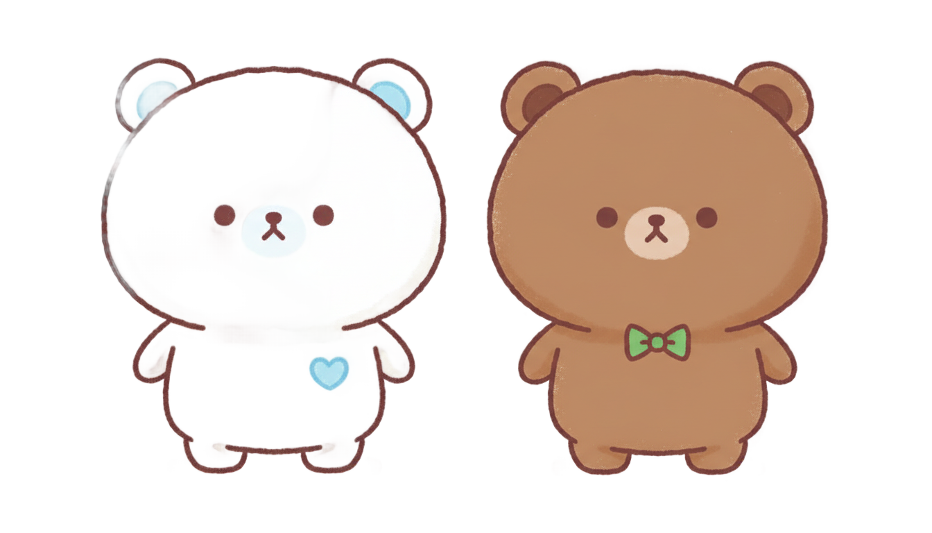 milk and mocha bear png PNG transparent background