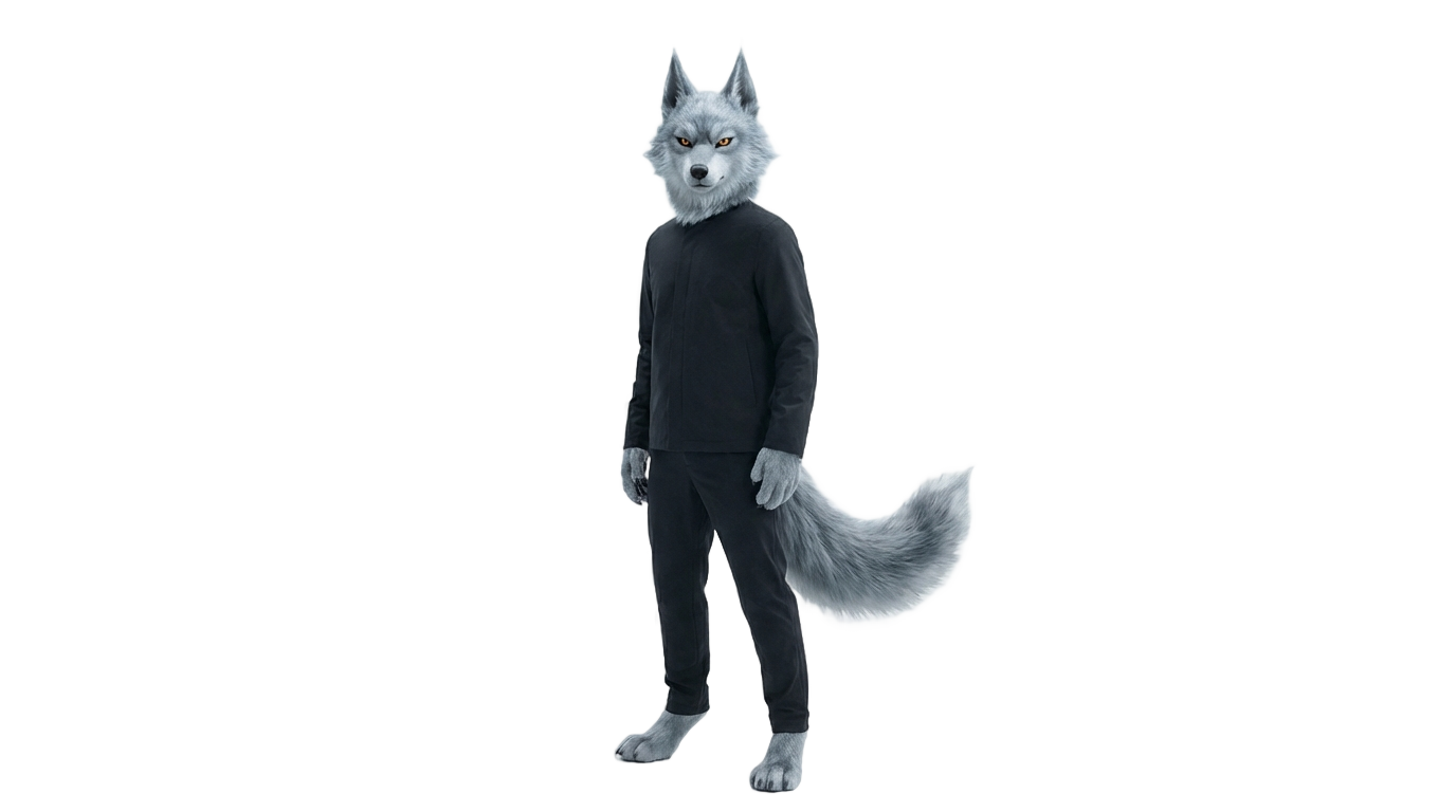 whisper the wolf png PNG transparent background