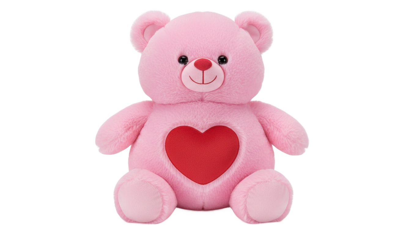 pink care bear png PNG transparent background