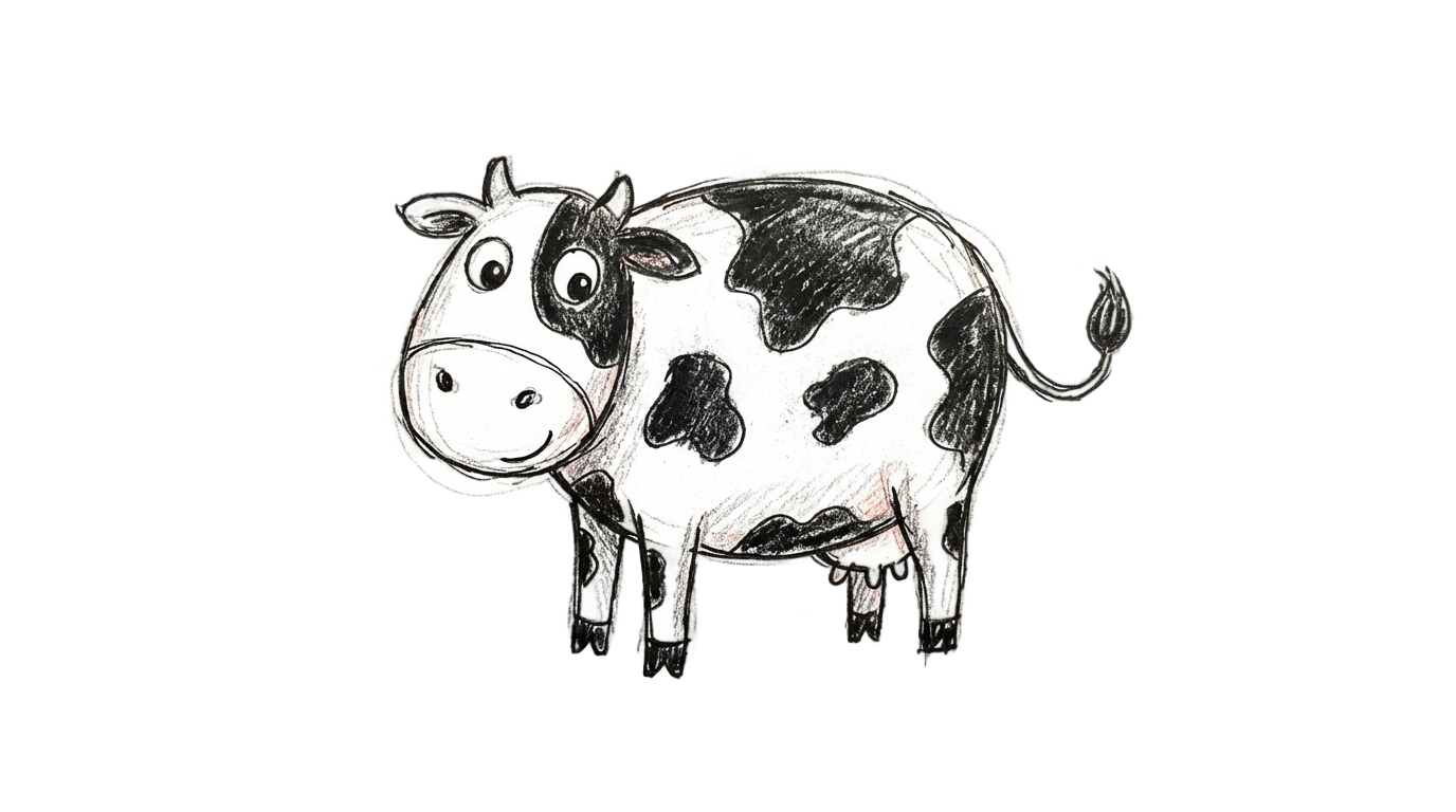 cow drawing png PNG transparent background