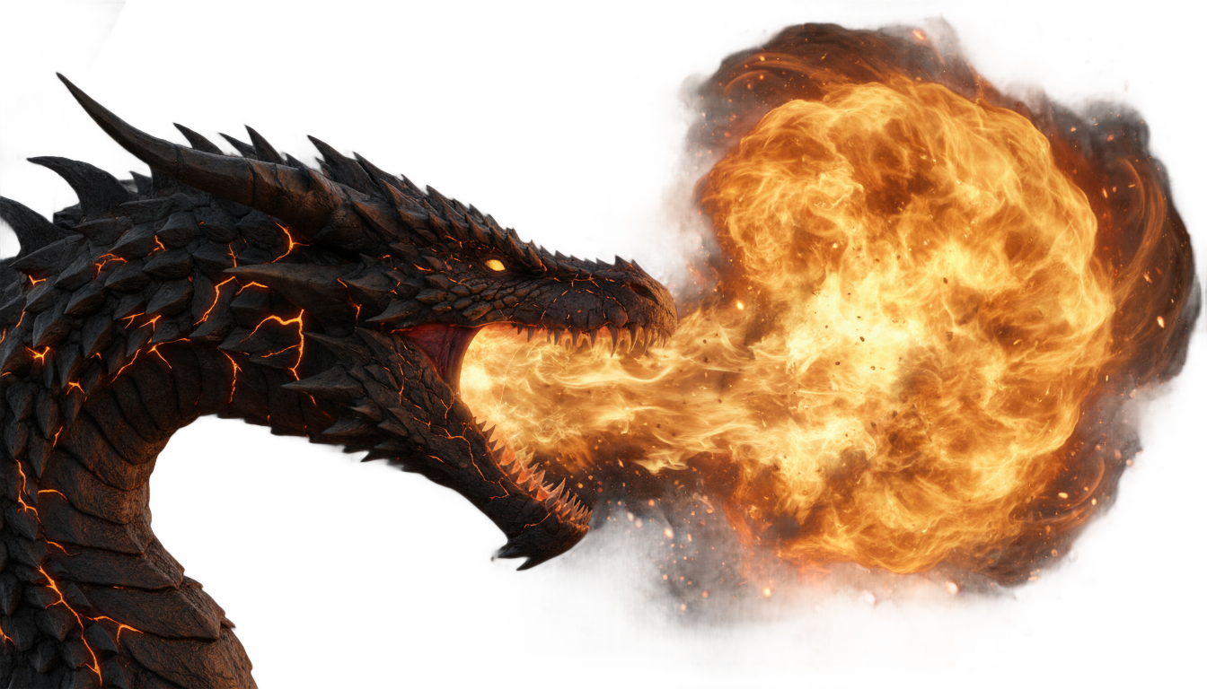dragon fire breath png PNG transparent background