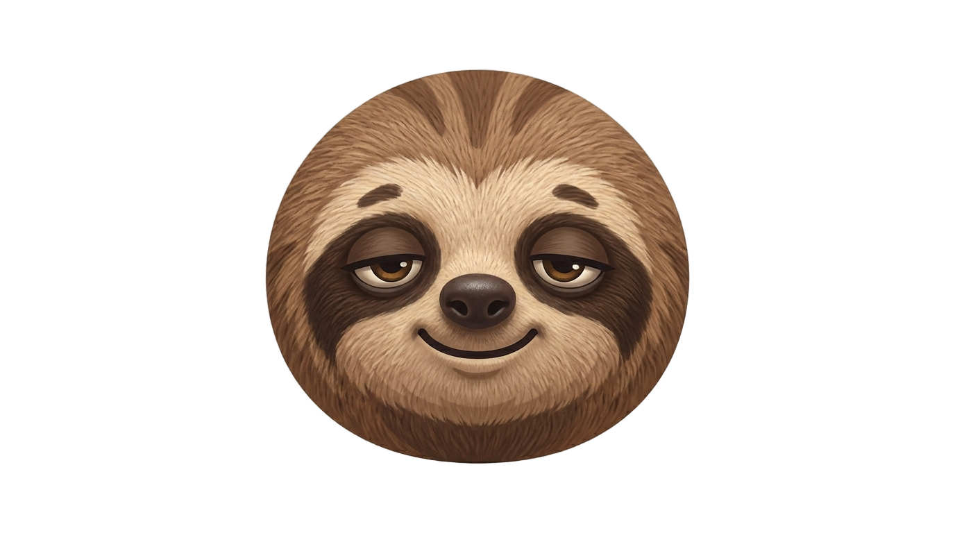 sloth emoji png PNG transparent background