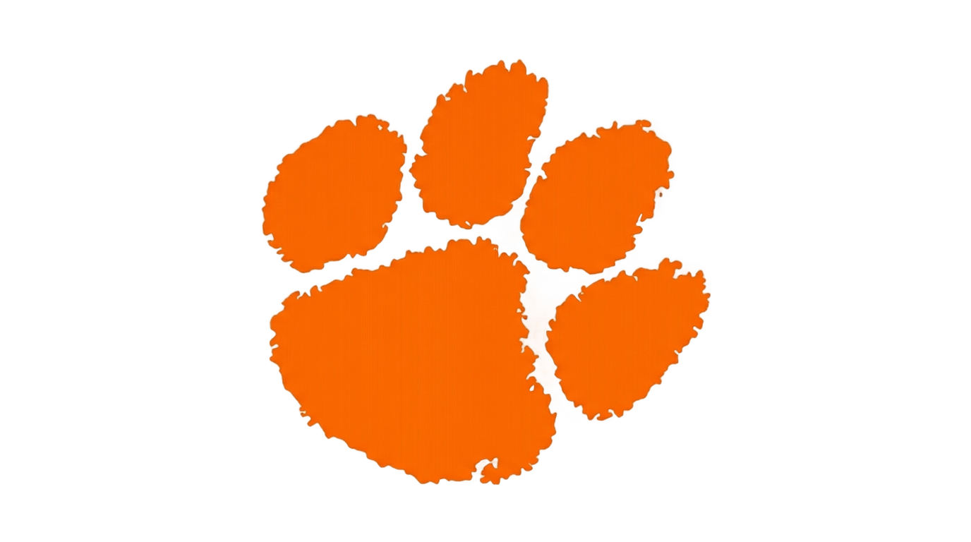 clemson tiger paw png PNG transparent background