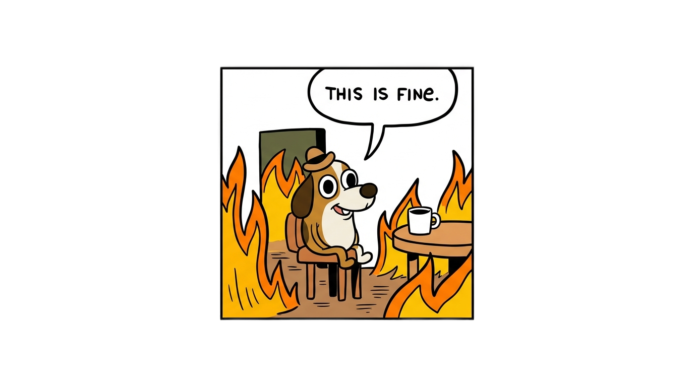 this is fine dog png PNG transparent background