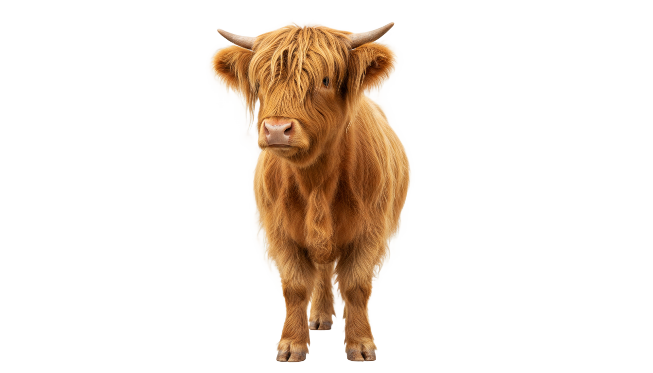 cute highland cow png PNG transparent background
