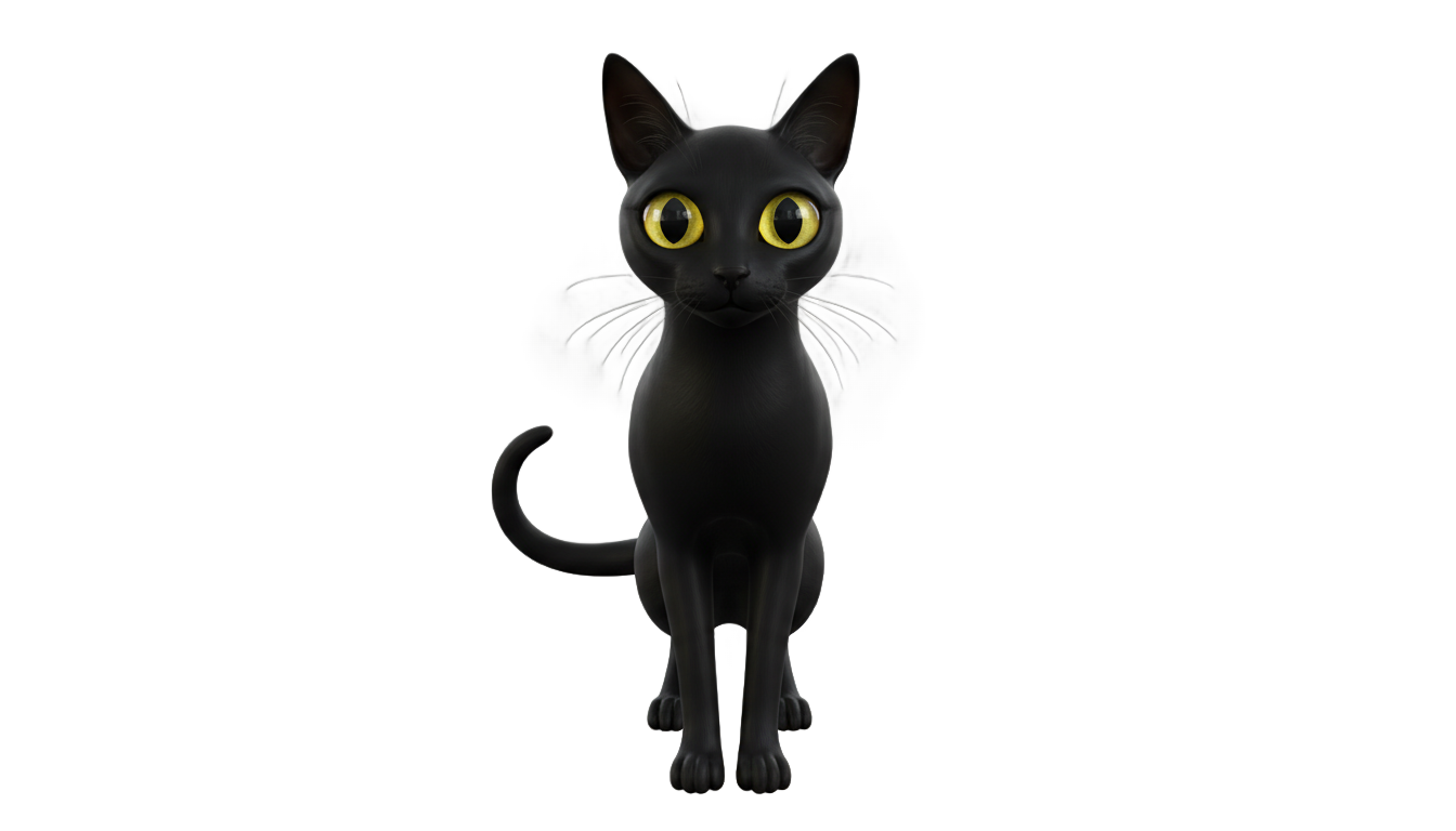 coraline cat png PNG transparent background