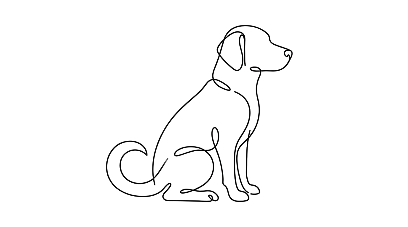 dog outline png PNG transparent background